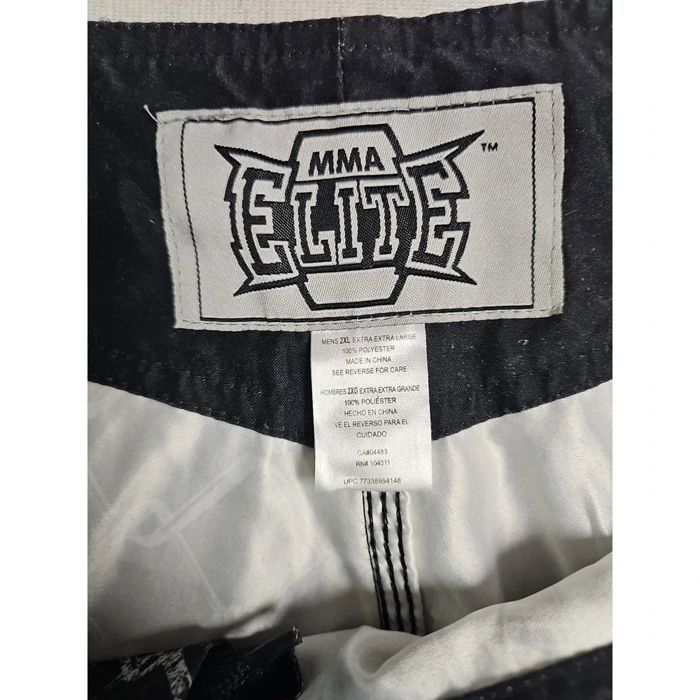 MMA Elite‎ Board Shorts Mens 2XL  Skulls Chains Black Y2K
